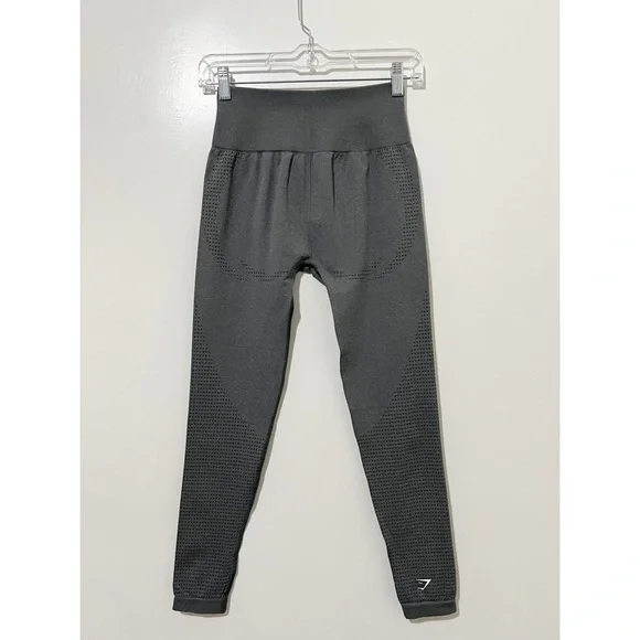 Gymshark Gray Seamless High Waisted Full Length  Leggings Size XS - Picture 4 of 9